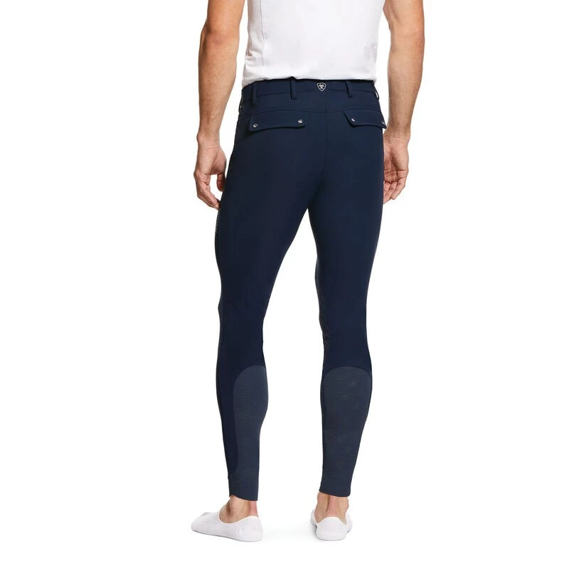 Ariat Men's Tri Factor Knee Grip Breech (Navy) 2 Ariat Men's Tri Factor Knee Grip Breech (Navy) - Image 2