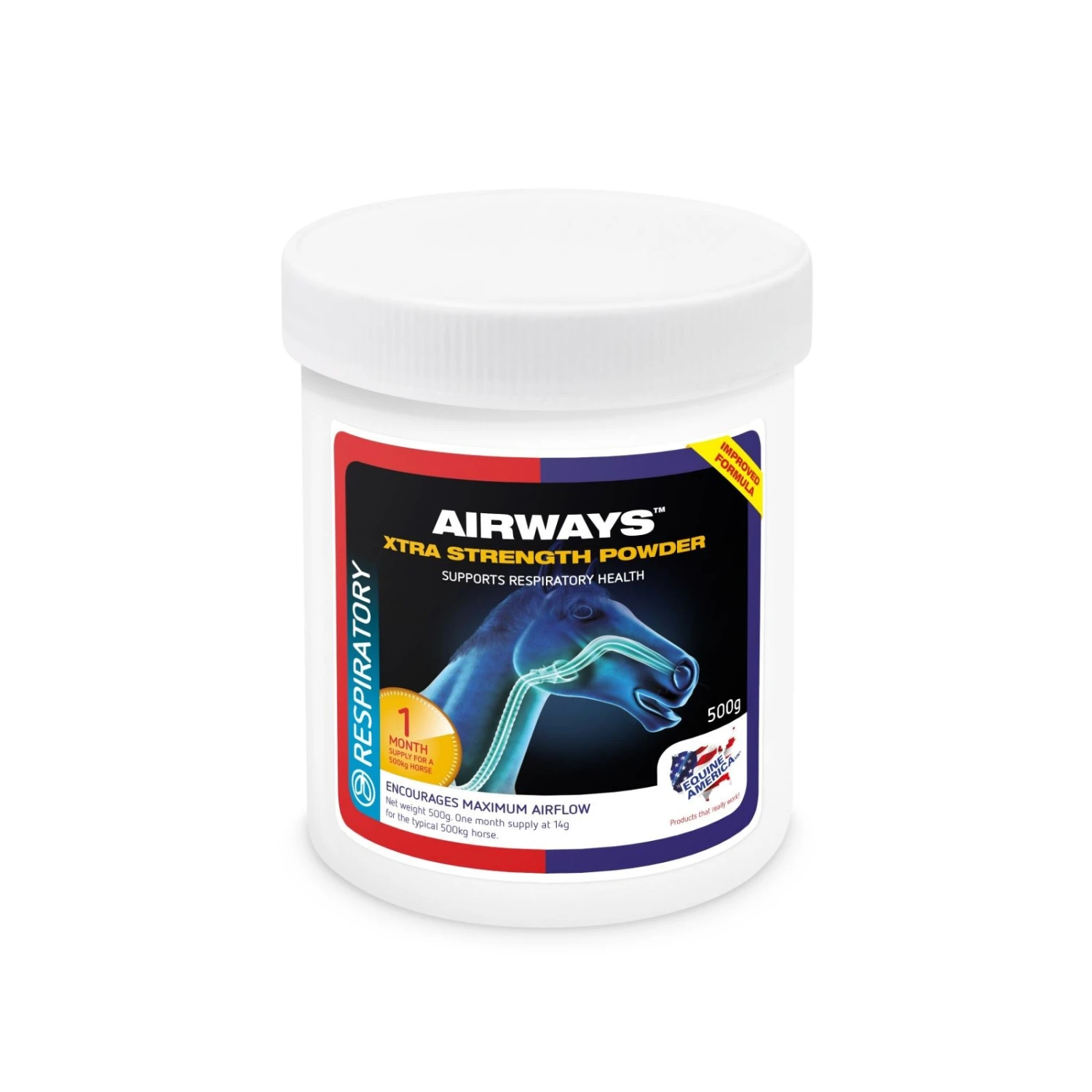 Equine America Airways Xtra Powder (500g) 1 Equine America Airways Xtra Powder (500g)