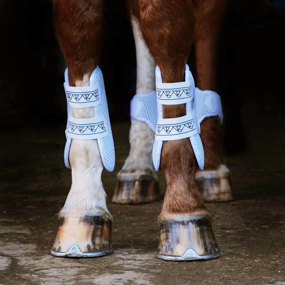 Equilibrium Tri-Zone Open Fronted Tendon Boots (White) 1 Equilibrium Tri-Zone Open Fronted Tendon Boots (White)