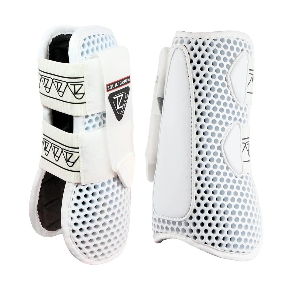 Equilibrium Tri-Zone Open Fronted Tendon Boots (White) 3 Equilibrium Tri-Zone Open Fronted Tendon Boots (White) - Image 3
