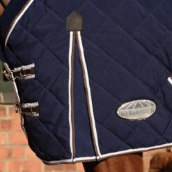 Weatherbeeta ComfiTec Diamond Stable Rug Detach Neck 220g Medium (Blue/Charcoal) -Professional Equestrian Shop 11424d