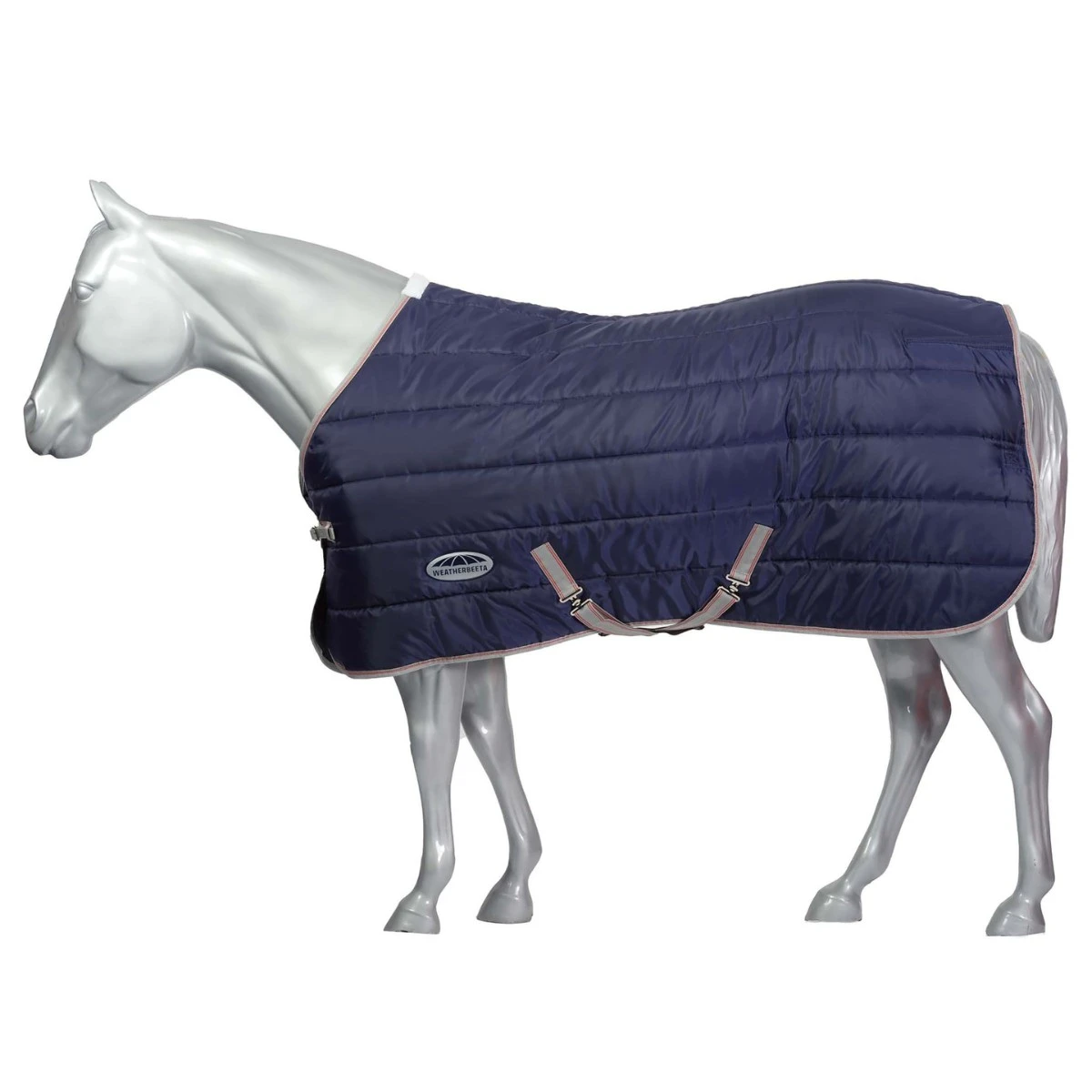 Weatherbeeta ComfiTec 210D Channel Quilt Stable Rug Standard 110g Med/Lite (Navy/Red) 3 Weatherbeeta ComfiTec 210D Channel Quilt Stable Rug Standard 110g Med/Lite (Navy/Red) - Image 3