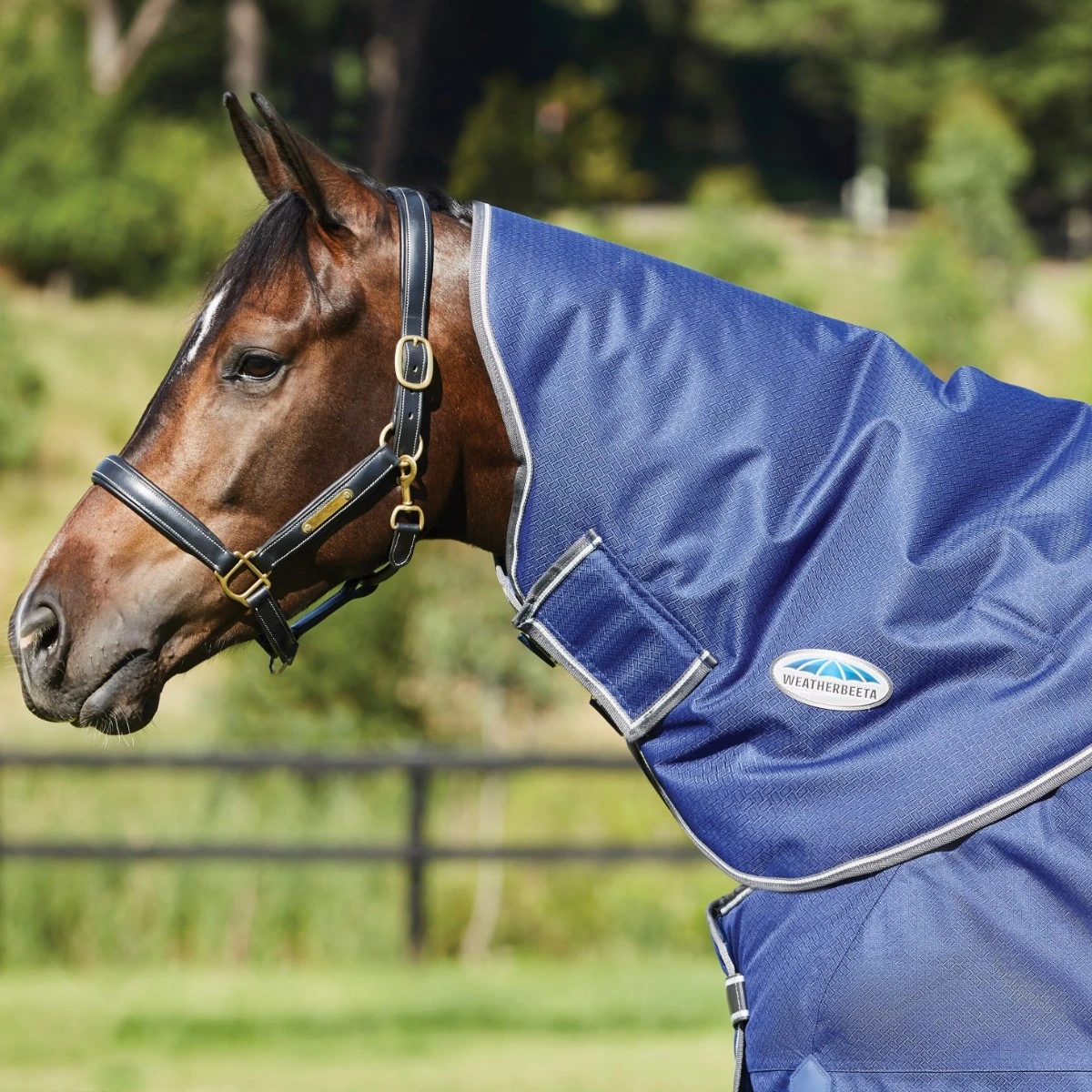 Weatherbeeta ComfiTec - Premier Free Turnout - Neck Cover - Light (Dark Blue/Grey/White) 1 Weatherbeeta ComfiTec - Premier Free Turnout - Neck Cover - Light (Dark Blue/Grey/White)