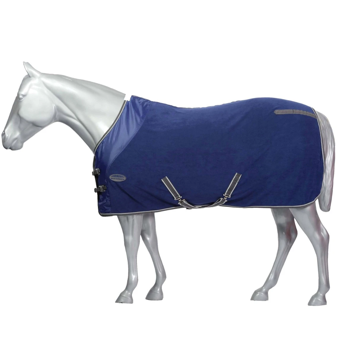 Weatherbeeta Fleece Cooler Standard Neck (Dark Blue/Grey/White) 5 Weatherbeeta Fleece Cooler Standard Neck (Dark Blue/Grey/White) - Image 5