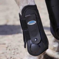 Weatherbeeta Flexi Shell Front Cross Country Boots (Black) -Professional Equestrian Shop 11618c