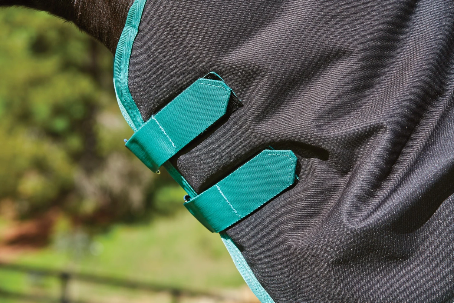 Weatherbeeta Green-Tec 900D Turnout Rug Detach-A-Neck 360g Heavyweight (Black/Bottle Green) 5 Weatherbeeta Green-Tec 900D Turnout Rug Detach-A-Neck 360g Heavyweight (Black/Bottle Green) - Image 5