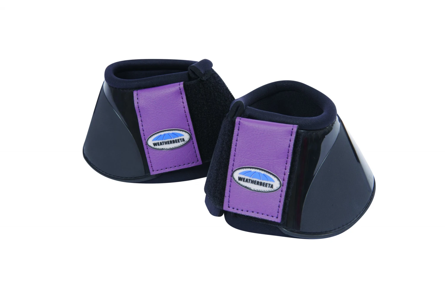 Weatherbeeta Impact Bell Boots (Black/PurplePenant) 1 Weatherbeeta Impact Bell Boots (Black/PurplePenant)