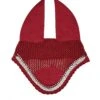 Weatherbeeta Prime Bling Ear Bonnet (Maroon)