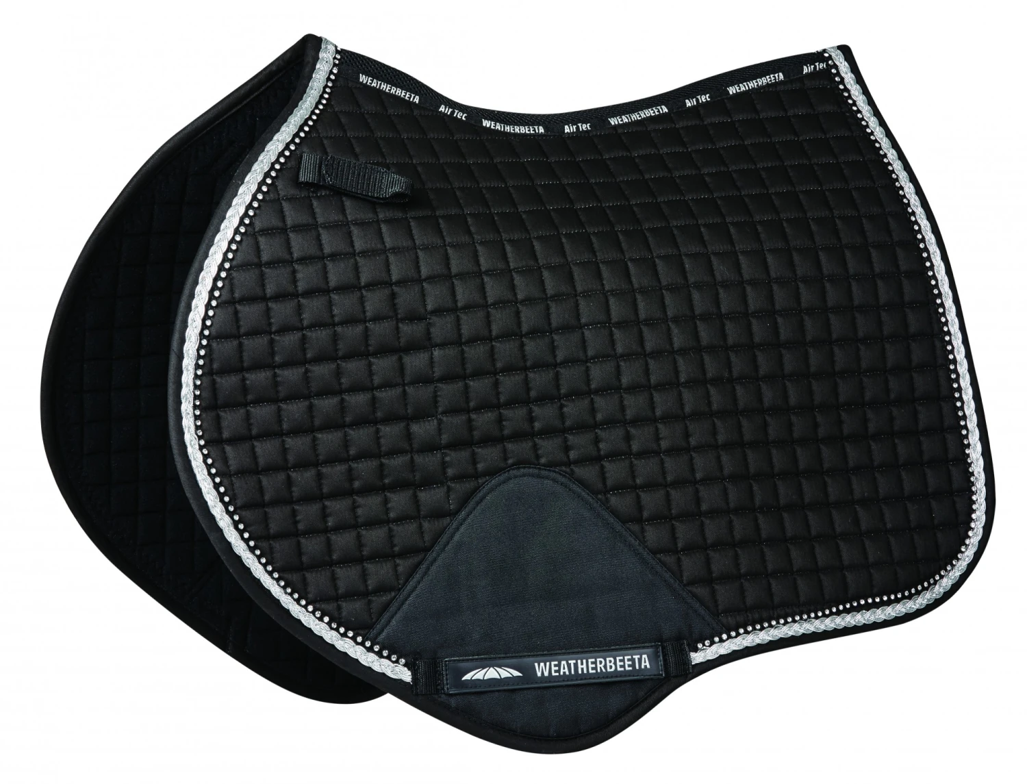 Weatherbeeta Prime Bling Jump Shaped Saddle Pad (Black) 1 Weatherbeeta Prime Bling Jump Shaped Saddle Pad (Black)
