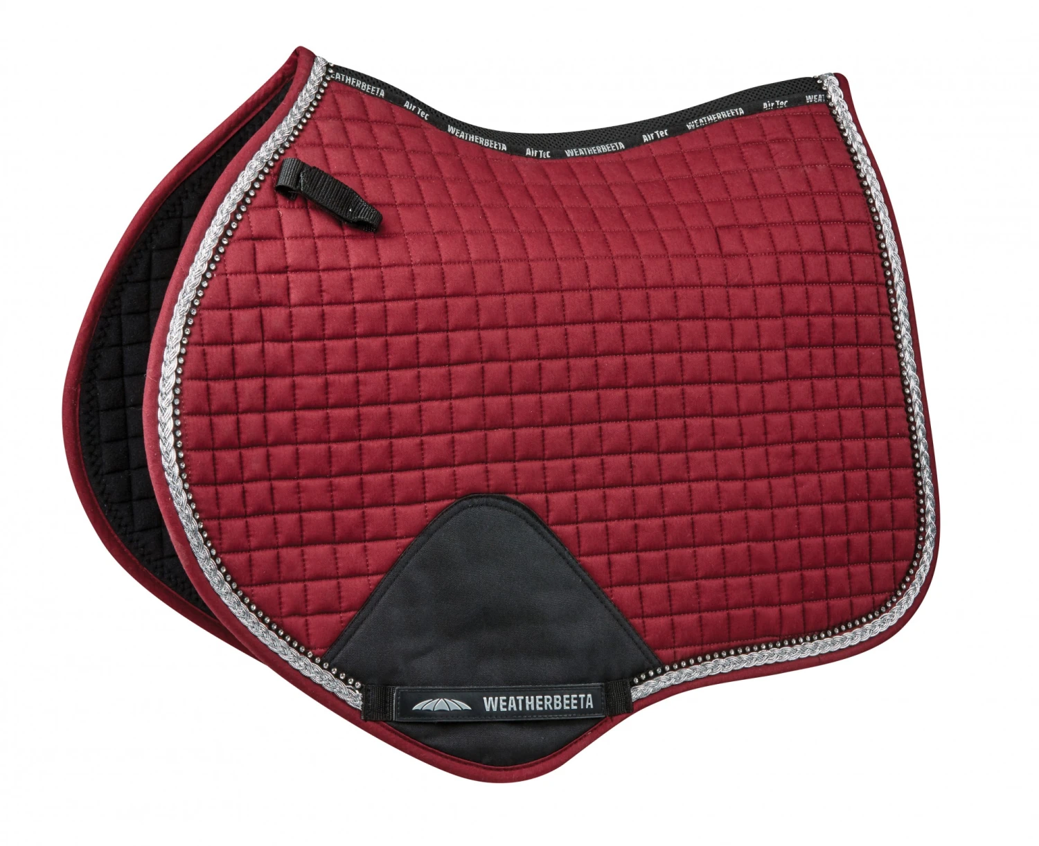 Weatherbeeta Prime Bling Jump Shaped Saddle Pad (Maroon) 1 Weatherbeeta Prime Bling Jump Shaped Saddle Pad (Maroon)