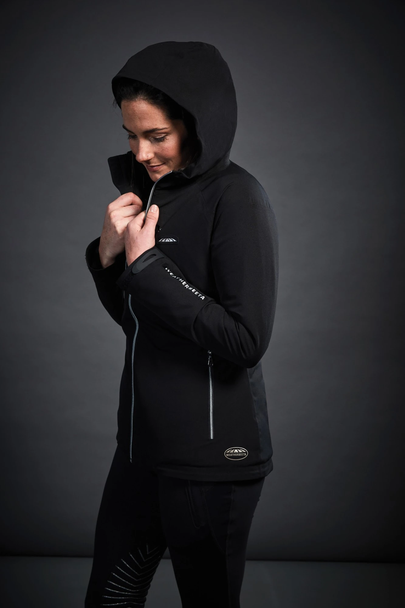 Weatherbeeta Ladies Tania Waterproof Jacket (Black) 3 Weatherbeeta Ladies Tania Waterproof Jacket (Black) - Image 3