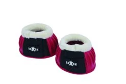 Saxon Fleece Trim Rubber Bell Boots (Pink/White)