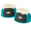Saxon Fleece Trim Rubber Bell Boots (Turquoise/White)
