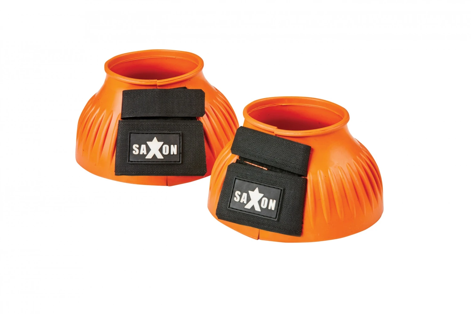 Saxon Ribbed Touch Tape Bell Boots (Orange) 1 Saxon Ribbed Touch Tape Bell Boots (Orange)