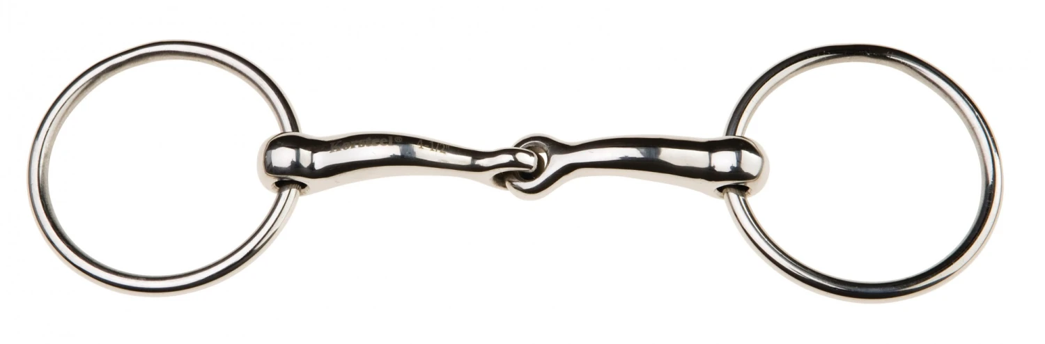 JP Korsteel Stainless Steel Jointed Loose Ring Snaffle Bit 1 JP Korsteel Stainless Steel Jointed Loose Ring Snaffle Bit