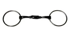 JP Korsteel Sweet Iron Oval Link Loose Ring Snaffle Bit