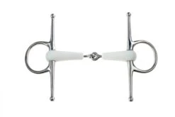 Korsteel Flexi Jointed Full Cheek Snaffle Bit (Ivory)