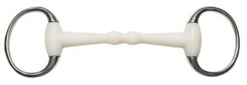Korsteel Flexi Mullen Mouth Eggbutt Snaffle Bit (Ivory