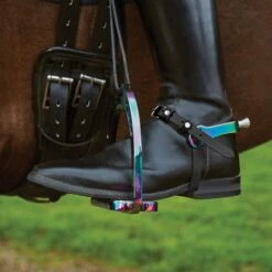 Korsteel Ladies Aluminium Interchangeable Spurs (Rainbow) -Professional Equestrian Shop 12824b