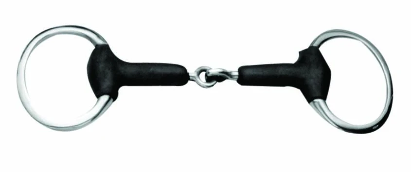 Korsteel Soft Rubber Jointed Eggbutt Snaffle Bit 1 Korsteel Soft Rubber Jointed Eggbutt Snaffle Bit
