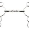 Korsteel Stainless Steel French Link 3 Ring Gag Bit