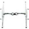 Korsteel Stainless Steel French Link Full Cheek Snaffle Bit