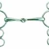 Korsteel Stainless Steel Jointed 3 Ring Dutch Gag Bit