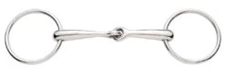Korsteel Stainless Steel Solid Mouth Jointed 16mm Loose Ring Snaffle Bit