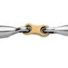 Korsteel Stainless Steel With Copper French Link Loose Ring Snaffle Bit
