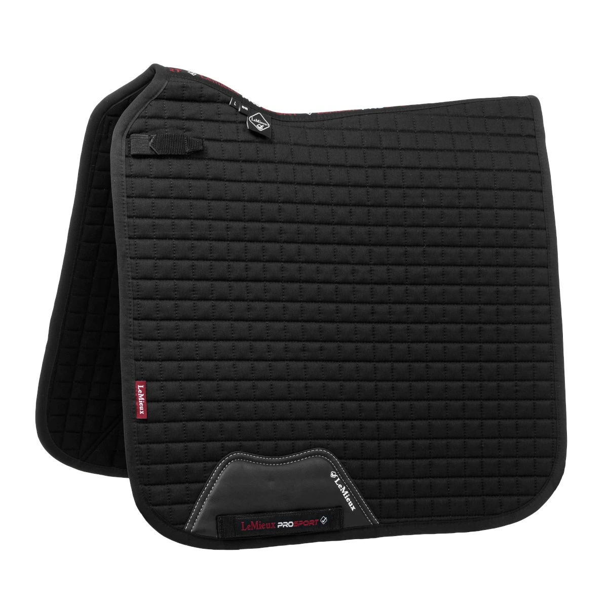LeMieux ProSport Cotton Dressage Square Saddlecloth (Black) 1 LeMieux ProSport Cotton Dressage Square Saddlecloth (Black)
