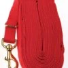 Kincade Cotton Lunge Rein (Red)