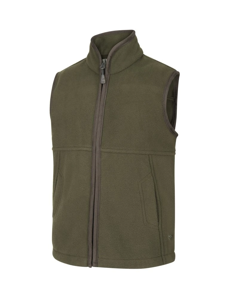 Hoggs Of Fife Junior Woodhall Fleece Gilet (Green) 1 Hoggs Of Fife Junior Woodhall Fleece Gilet (Green)