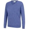 Hoggs Of Fife Ladies Lauder Cable Pullover (Violet)