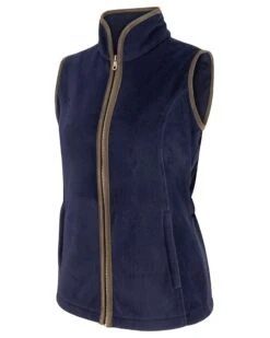 Hoggs Of Fife Ladies Stenton Fleece Gilet(Navy)