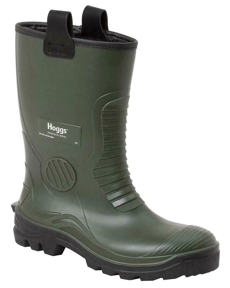 Hoggs Of Fife Men's Aqua Tuff Safety Rigger Wellingtons (Green) 1 Hoggs Of Fife Men's Aqua Tuff Safety Rigger Wellingtons (Green)