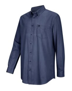 Hoggs Of Fife Men's Archerfield Denim Shirt (Dark Wash)