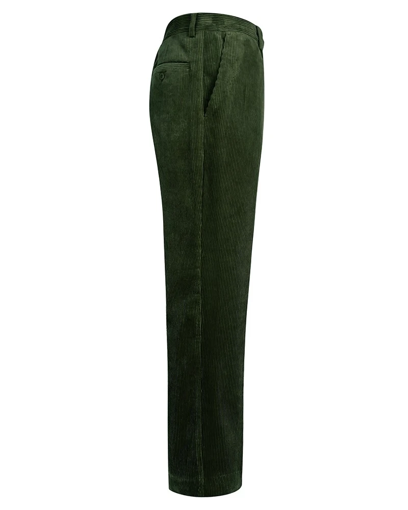 Hoggs Of Fife Men's Heavyweight Cord Trousers (Dark Olive) 2 Hoggs Of Fife Men's Heavyweight Cord Trousers (Dark Olive) - Image 2
