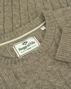 Hoggs Of Fife Men's Jedburgh Crew Neck Cable Pullover (Oatmeal) 5 Hoggs Of Fife Men's Jedburgh Crew Neck Cable Pullover (Oatmeal) -Professional Equestrian Shop 16172c