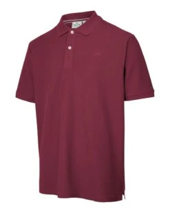 Hoggs Of Fife Men's Largs Cotton Polo Shirt (Bordeaux)