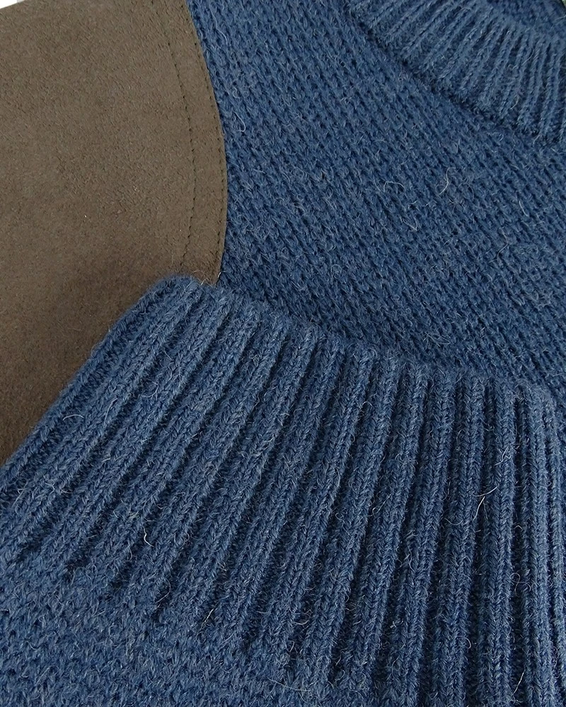 Hoggs Of Fife Men's Melrose Hunting Pullover (Marled Navy) 3 Hoggs Of Fife Men's Melrose Hunting Pullover (Marled Navy) - Image 3