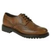 Hoggs Of Fife Men's Prestwick Brogue Shoes (Cedar Grain)