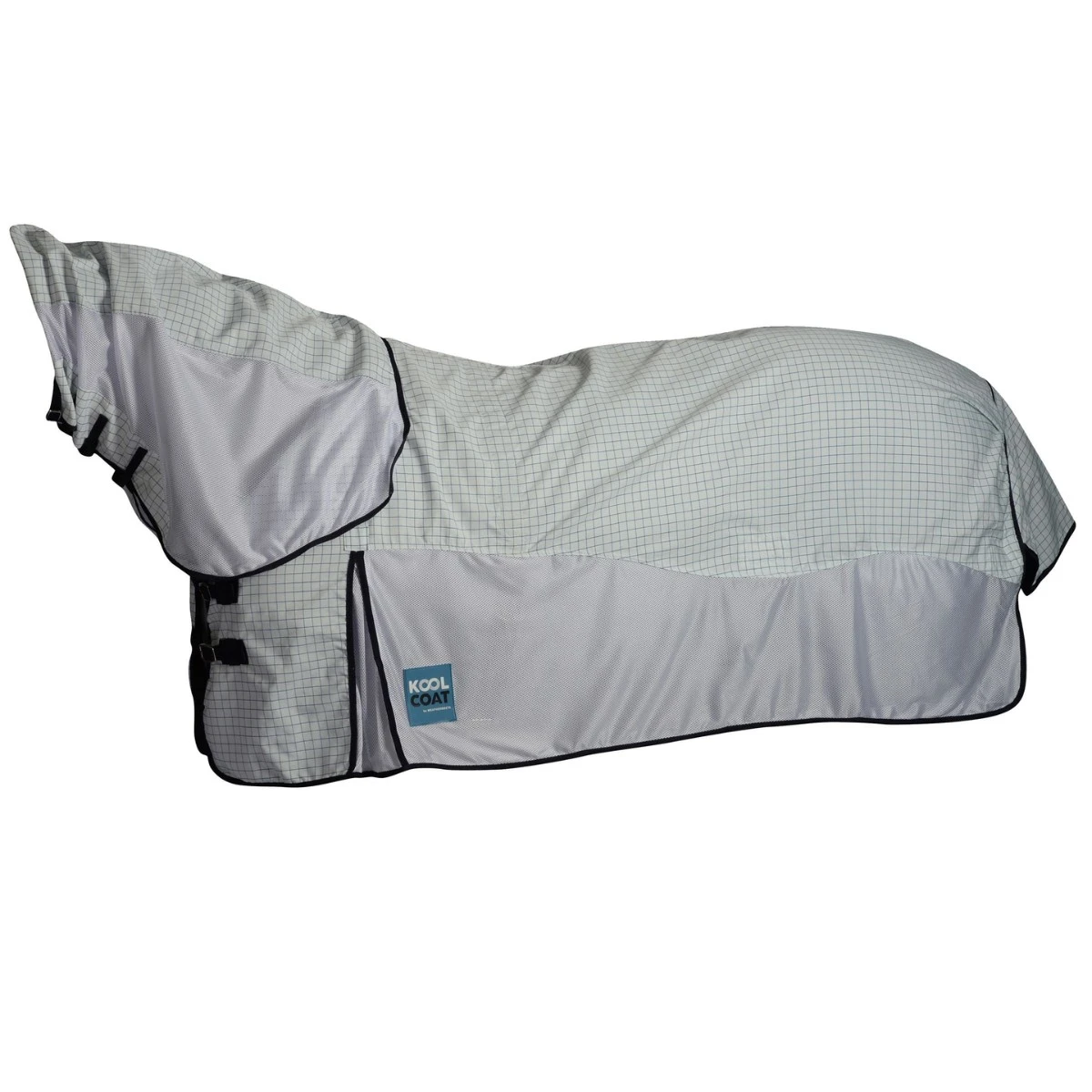 Weatherbeeta Kool Coat Airstream With Hidden Surcingle III Combo (White/Navy) 3 Weatherbeeta Kool Coat Airstream With Hidden Surcingle III Combo (White/Navy) - Image 3