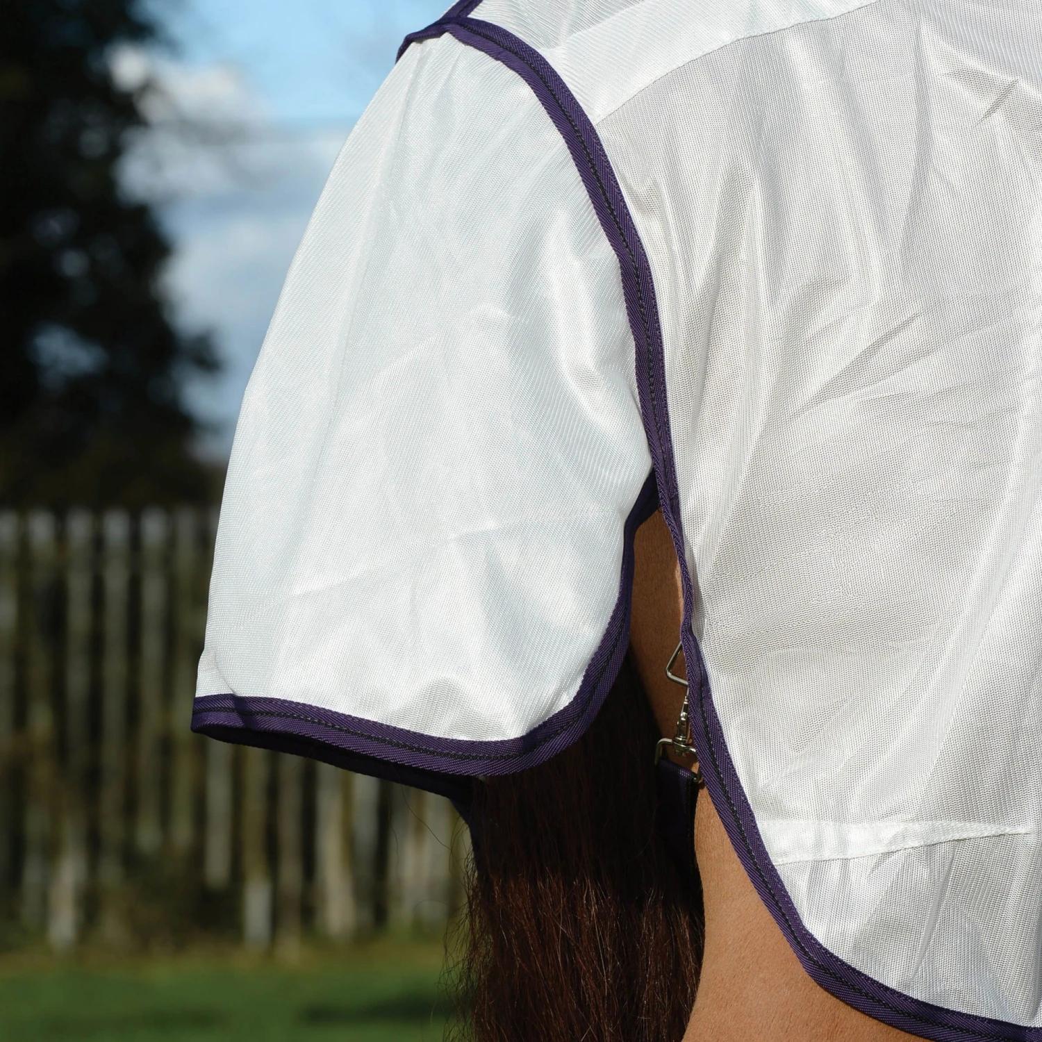 Weatherbeeta ComfiTec Essential Mesh II Combo (White/Purple/Black) 2 Weatherbeeta ComfiTec Essential Mesh II Combo (White/Purple/Black) - Image 2