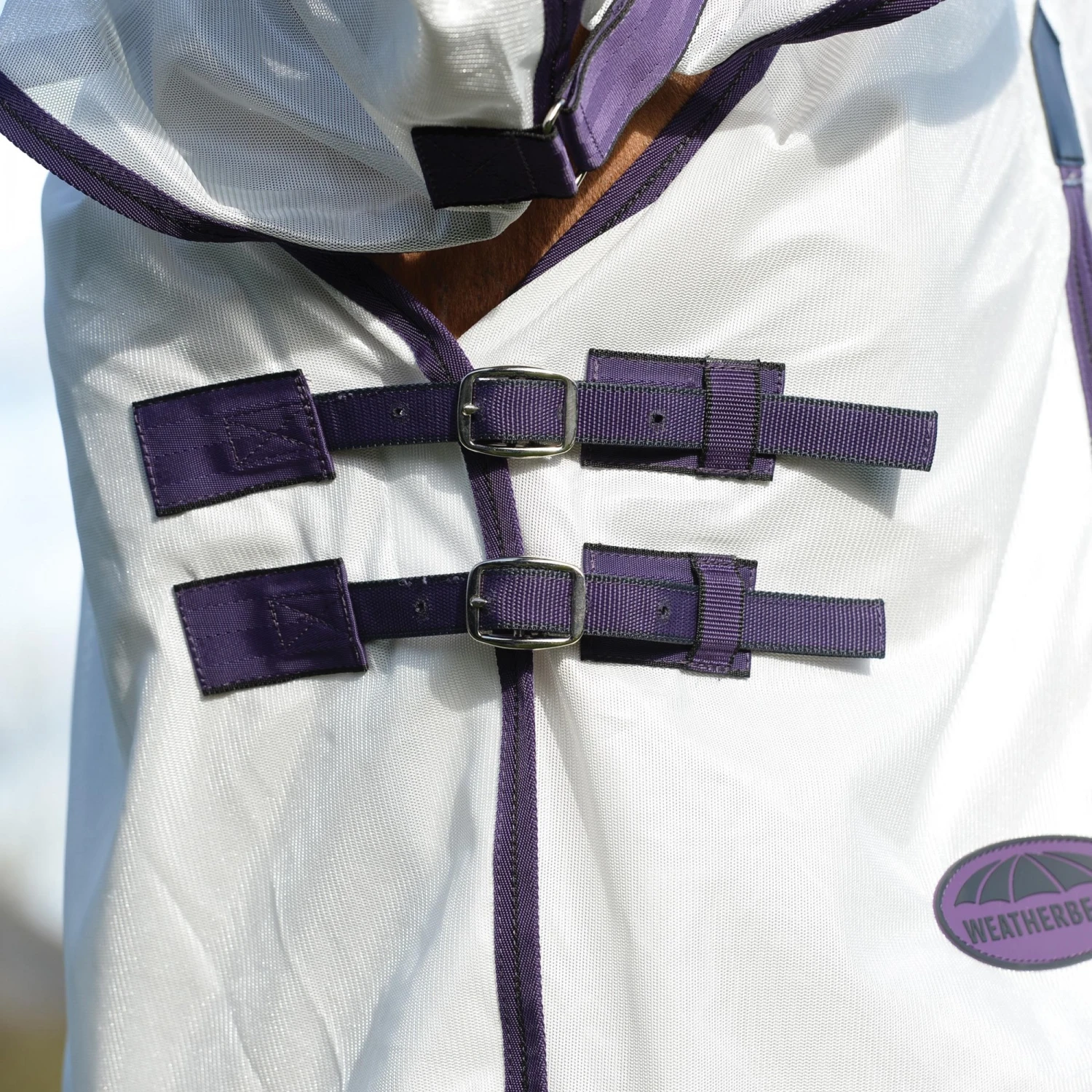 Weatherbeeta ComfiTec Essential Mesh II Combo (White/Purple/Black) 5 Weatherbeeta ComfiTec Essential Mesh II Combo (White/Purple/Black) - Image 5