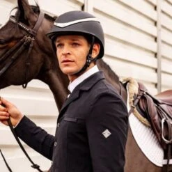 Charles Owen Halo (Black Matt/Platinum) 11 Charles Owen Halo (Black Matt/Platinum) -Professional Equestrian Shop 16677e