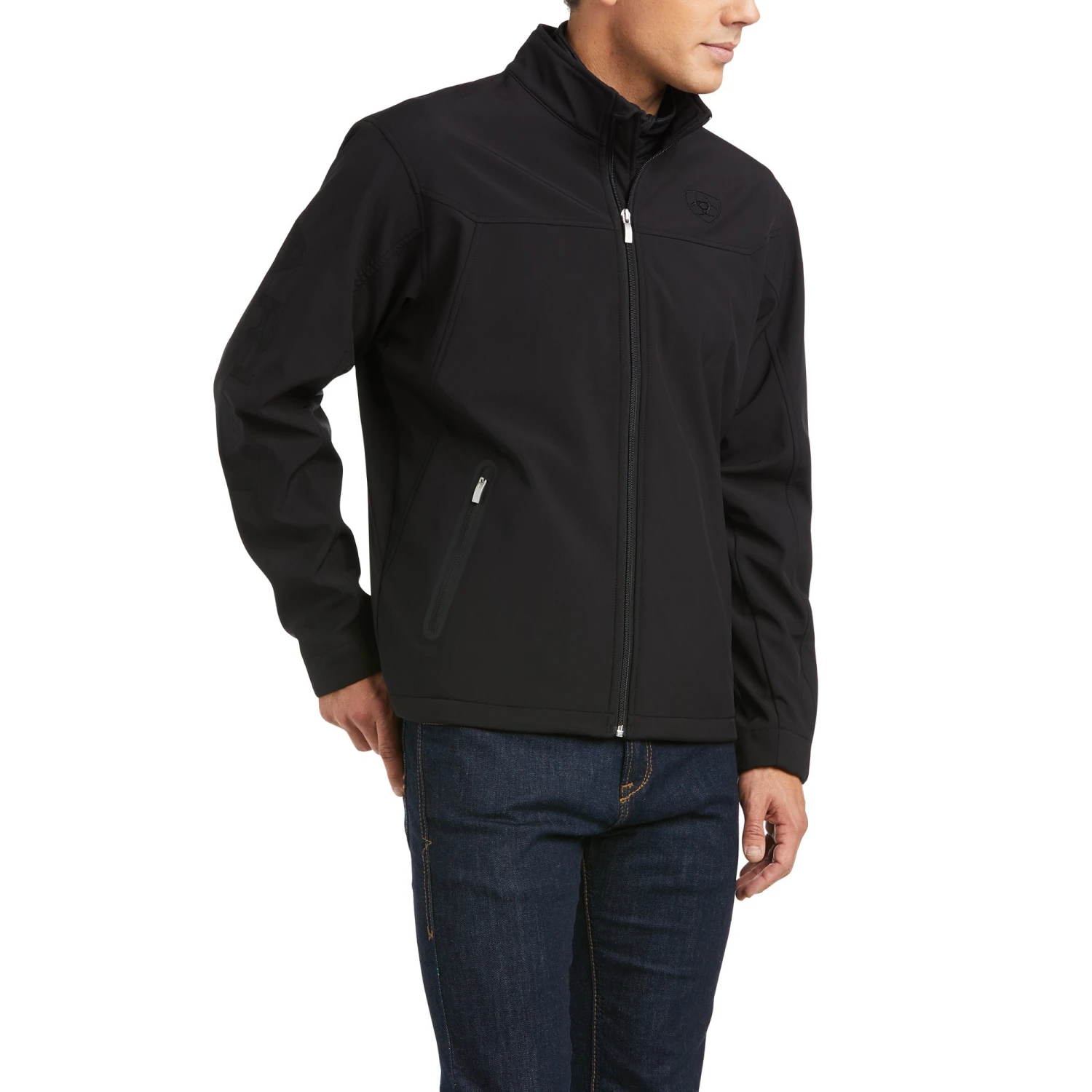 Ariat Men's New Team Softshell Jacket (Black/Black) 1 Ariat Men's New Team Softshell Jacket (Black/Black)