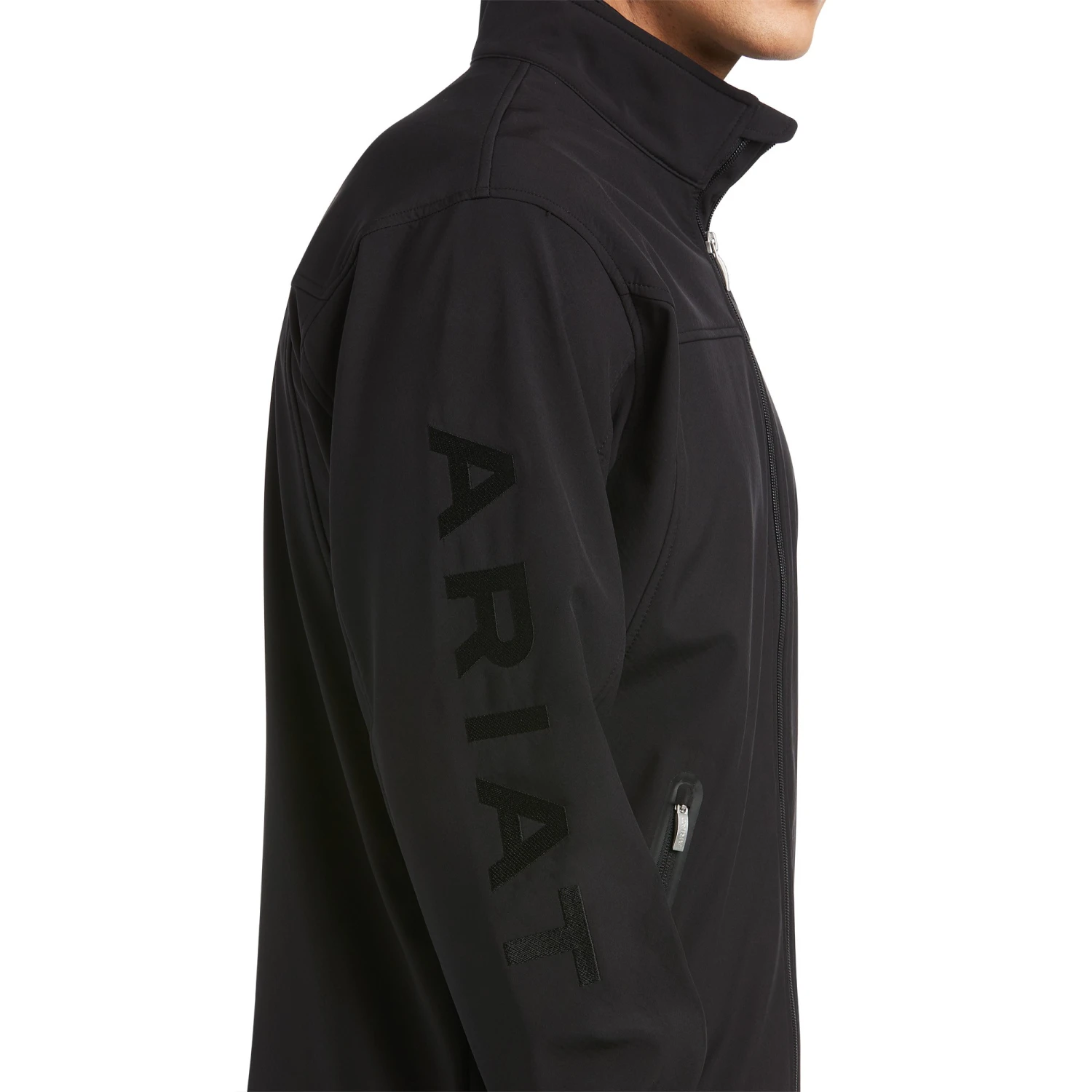 Ariat Men's New Team Softshell Jacket (Black/Black) 3 Ariat Men's New Team Softshell Jacket (Black/Black) - Image 3