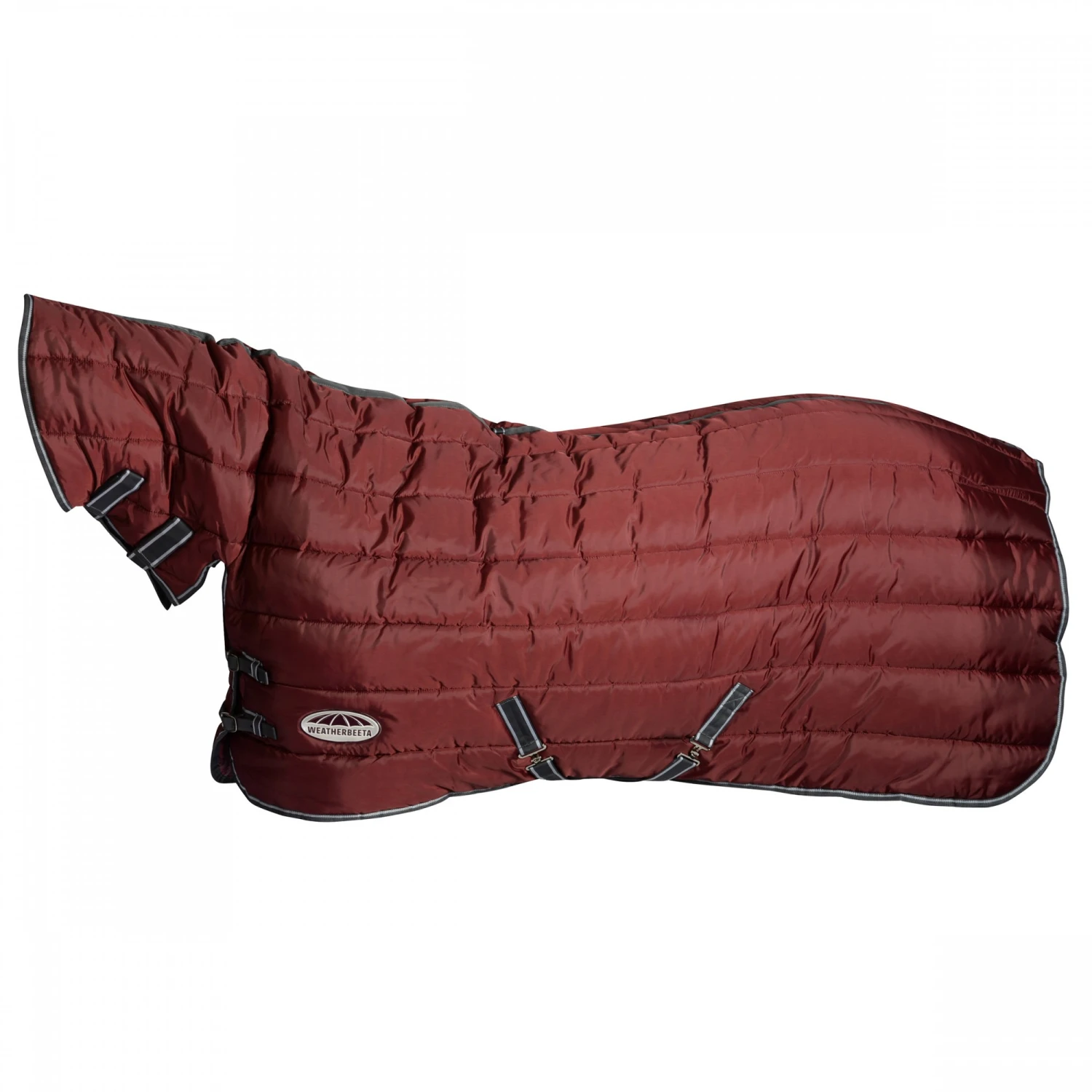 Weatherbeeta ComfiTec 210D Channel Quilt Stable Rug Combo 400g Heavy (Maroon) 2 Weatherbeeta ComfiTec 210D Channel Quilt Stable Rug Combo 400g Heavy (Maroon) - Image 2