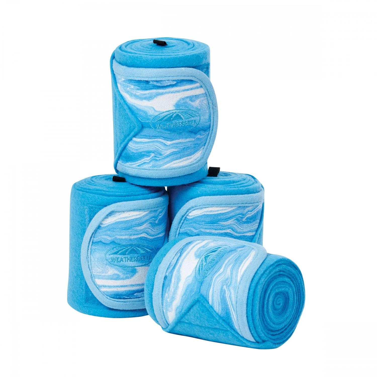 Weatherbeeta Marble Fleece Bandage 4 Pack (Blue Swirl Marble Print) 1 Weatherbeeta Marble Fleece Bandage 4 Pack (Blue Swirl Marble Print)