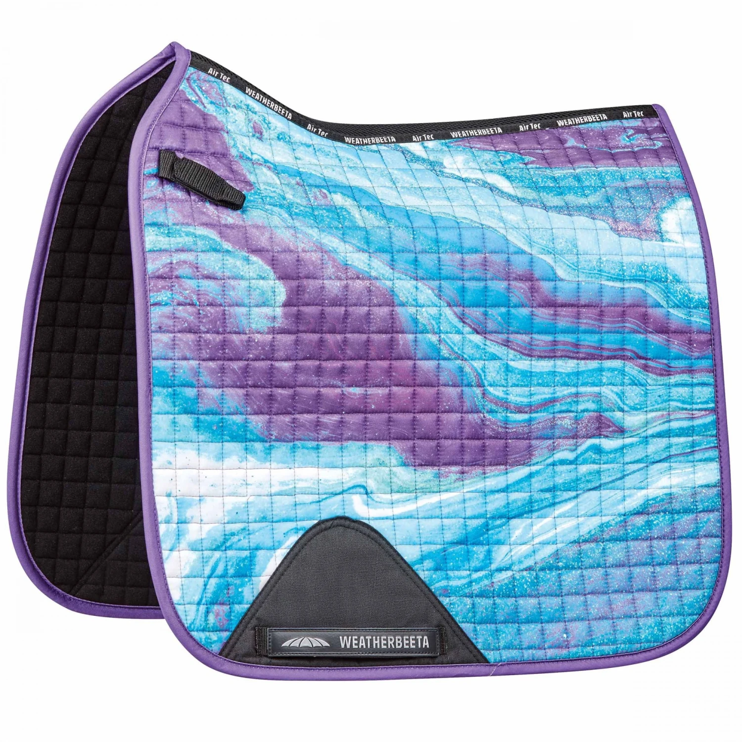 Weatherbeeta Prime Marble Dressage Saddle Pad (Purple Swirl Marble Print) 1 Weatherbeeta Prime Marble Dressage Saddle Pad (Purple Swirl Marble Print)